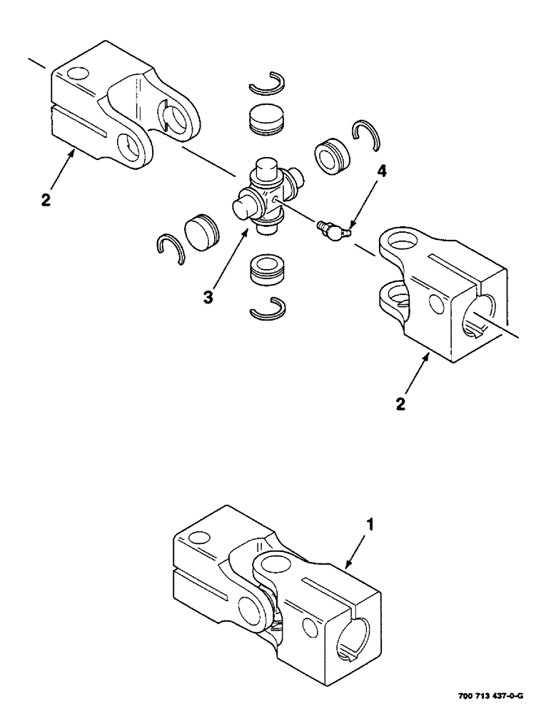 Схема запчастей Case IH DC515 - (5-06) - U-JOINT ASSEMBLY, 700713437 U-JOINT ASSEMBLY COMPLETE (09) - CHASSIS