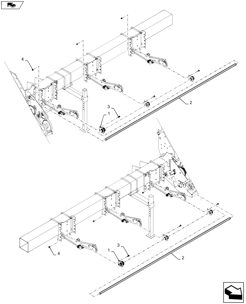 Схема запчастей Case IH 1215 - (61.901.AF[02]) - METERING DRIVE SHAFT FOR 6 ROW 36", 38", 40" (61) - METERING SYSTEM