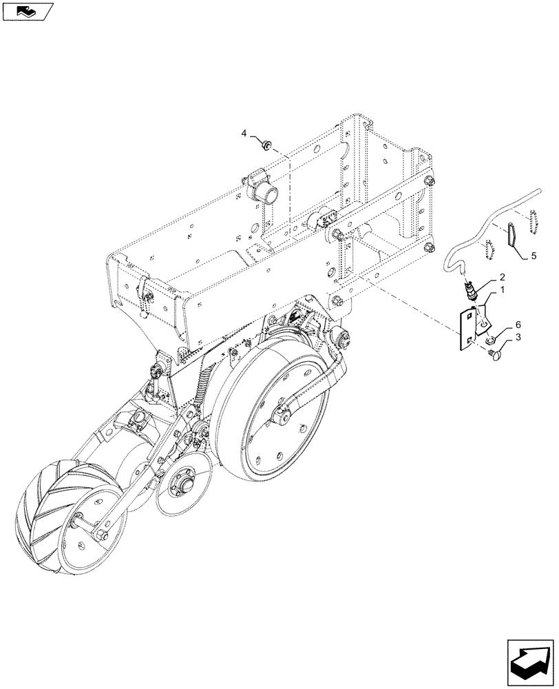 Схема запчастей Case IH 1215 - (55.640.BH[01]) - IMPLEMENT STATUS SWITCH (55) - ELECTRICAL SYSTEMS