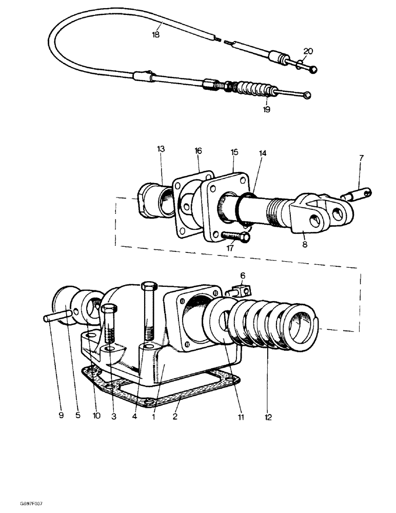 Схема запчастей Case IH 885 - (8-32) - SINGLE RATE SENSING UNIT (08) - HYDRAULICS