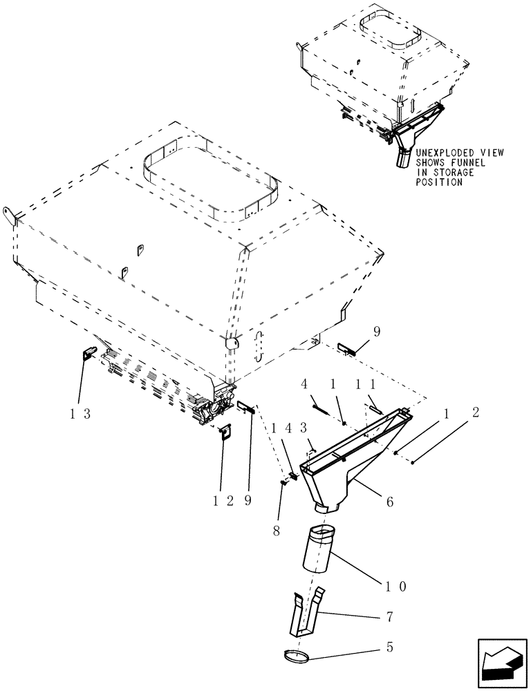 Схема запчастей Case IH ADX2180 - (L.10.G[08]) - THIRD TANK OPTION - TANK DRAIN L - Field Processing