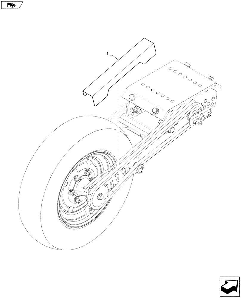 Схема запчастей Case IH 1215 - (61.901.AB[01]) - CHAIN GUARD (61) - METERING SYSTEM