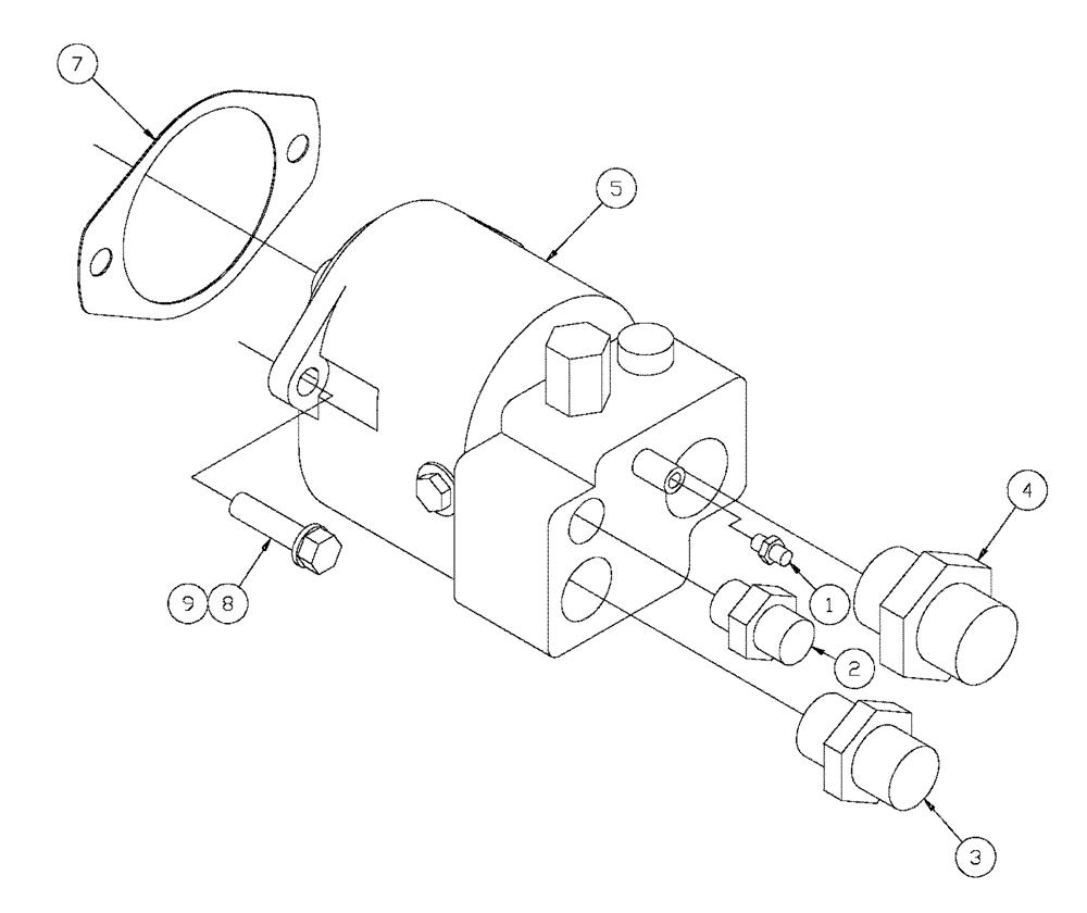 Схема запчастей Case IH FLX3300B - (06-008) - HYDRAULIC PUMP GROUP (FLX3300B CASE ENGINE) (07) - HYDRAULICS