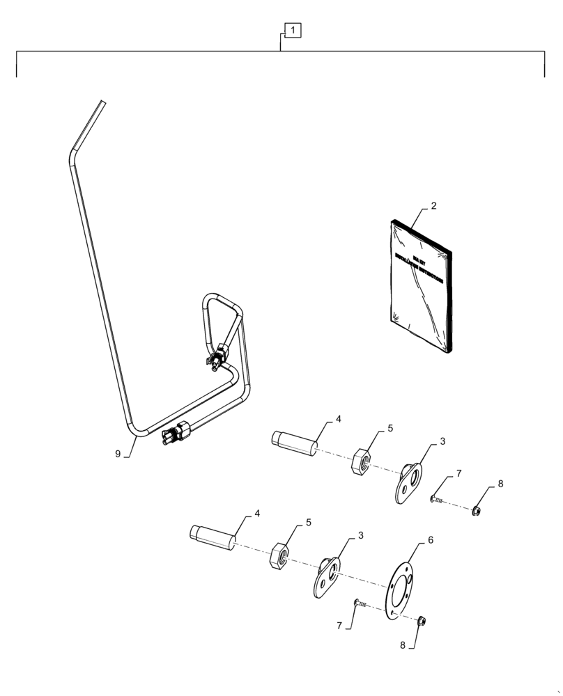 Схема запчастей Case IH RB455 - (88.100.55[03]) - DIA KIT, TWINE MOTION SENSOR (88) - ACCESSORIES