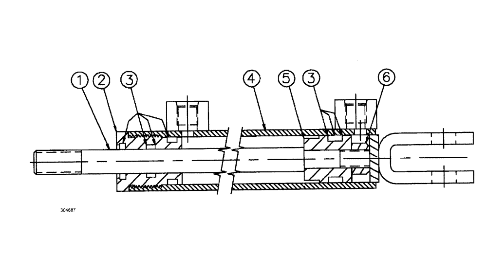 Схема запчастей Case IH SPX3185 - (07-013) - CYLINDERS - HYDRAULIC LADDER Cylinders