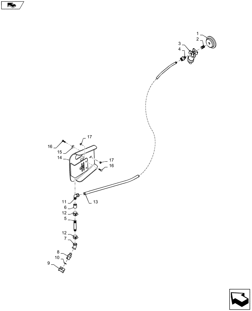 Схема запчастей Case IH 2240 - (78.110.AN[01]) - FENCE ROW NOZZLES (78) - SPRAYING