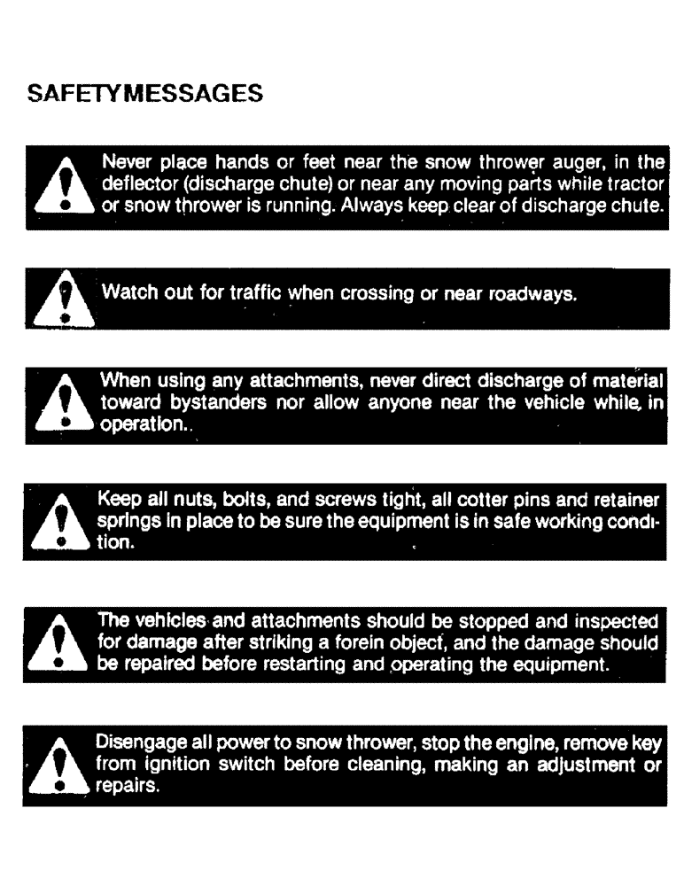 Схема запчастей Case IH ST148 - (01G) - SAFETY MESSAGES 