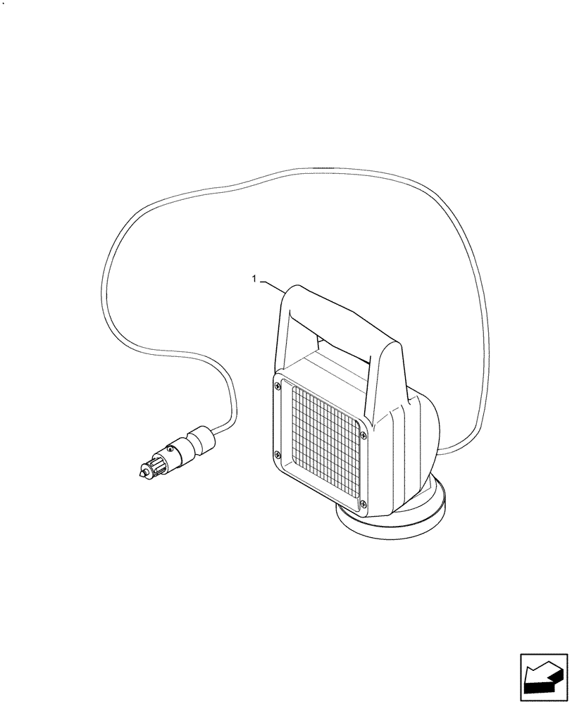 Схема запчастей Case IH A8800 - (55.404.CN) - INSPECTION LAMP (55) - ELECTRICAL SYSTEMS