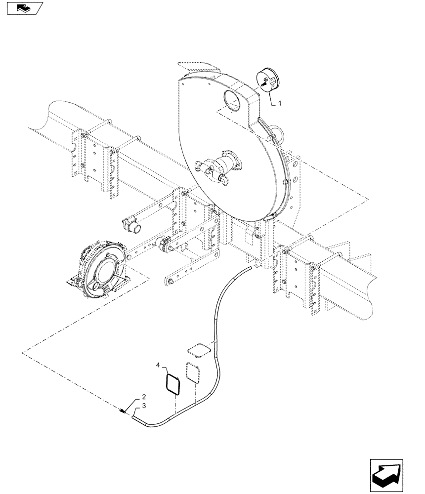 Схема запчастей Case IH 1225 EARLY RISER - (79.103.AC[01]) - ANALOG VACUUM GAUGE (79) - PLANTING