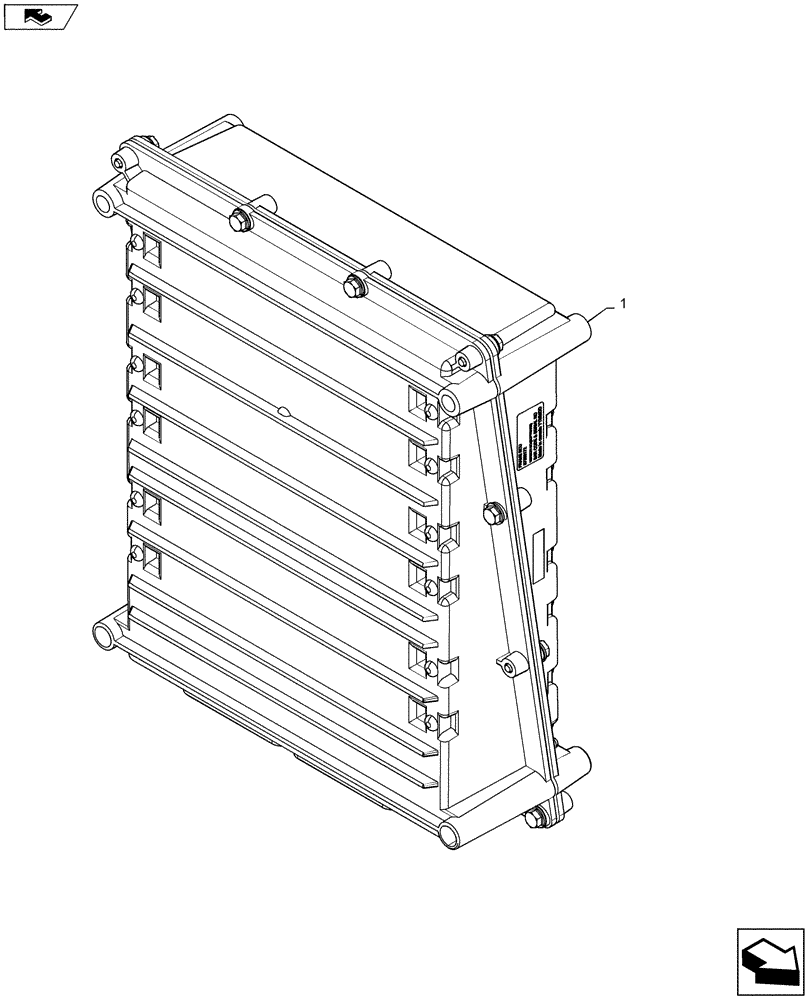 Схема запчастей Case IH 1235 - (55.640.AG[01]) - FRAME ECU (55) - ELECTRICAL SYSTEMS