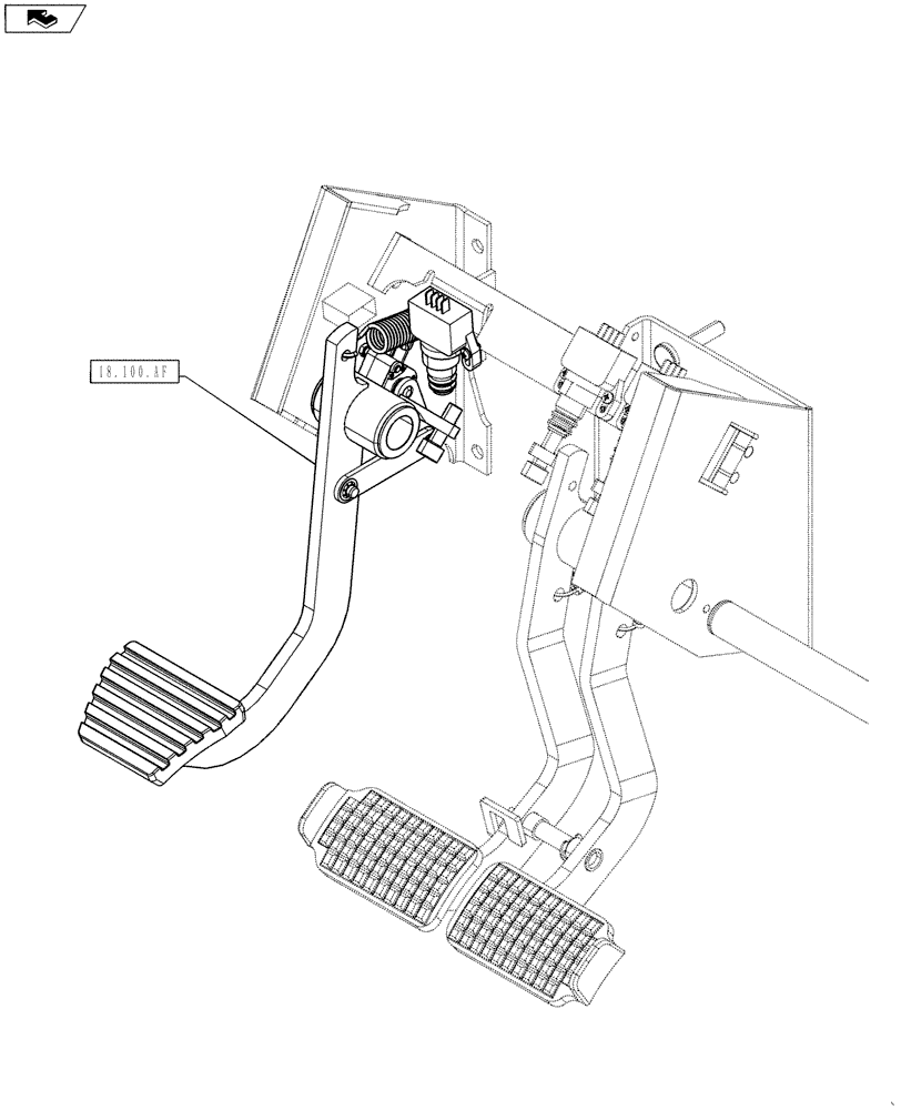 Схема запчастей Case IH MAXXUM 115 - (18.000.00) - SECTION INDEX - CLUTCH (18) - CLUTCH