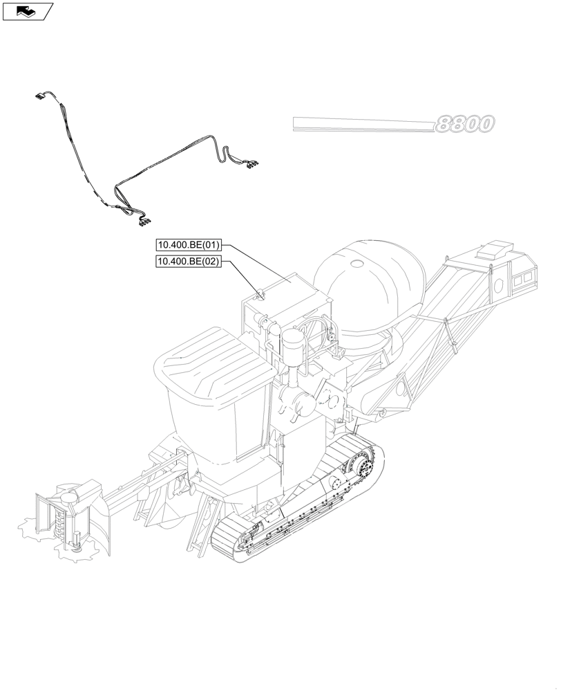 Схема запчастей Case IH A8800 - (10.000.00[02]) - PICTORIAL INDEX - ENGINE (10) - ENGINE