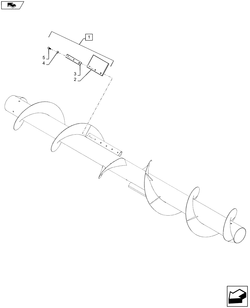 Схема запчастей Case IH 4208-30 - (88.058.04) - DIA, KIT, AUGER DELIVERY FLAPS (88) - ACCESSORIES