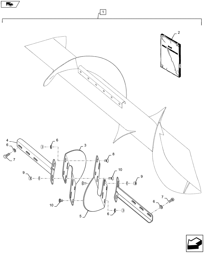 Схема запчастей Case IH 4208-30 - (88.058.03) - DIA, KIT, CENTRAL AUGER DISC (88) - ACCESSORIES