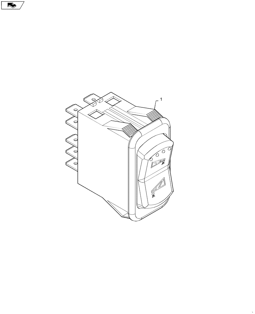 Схема запчастей Case IH 2240 - (78.110.AN[02]) - ROCKER, FENCE ROW ROCKER SWITCH (78) - SPRAYING