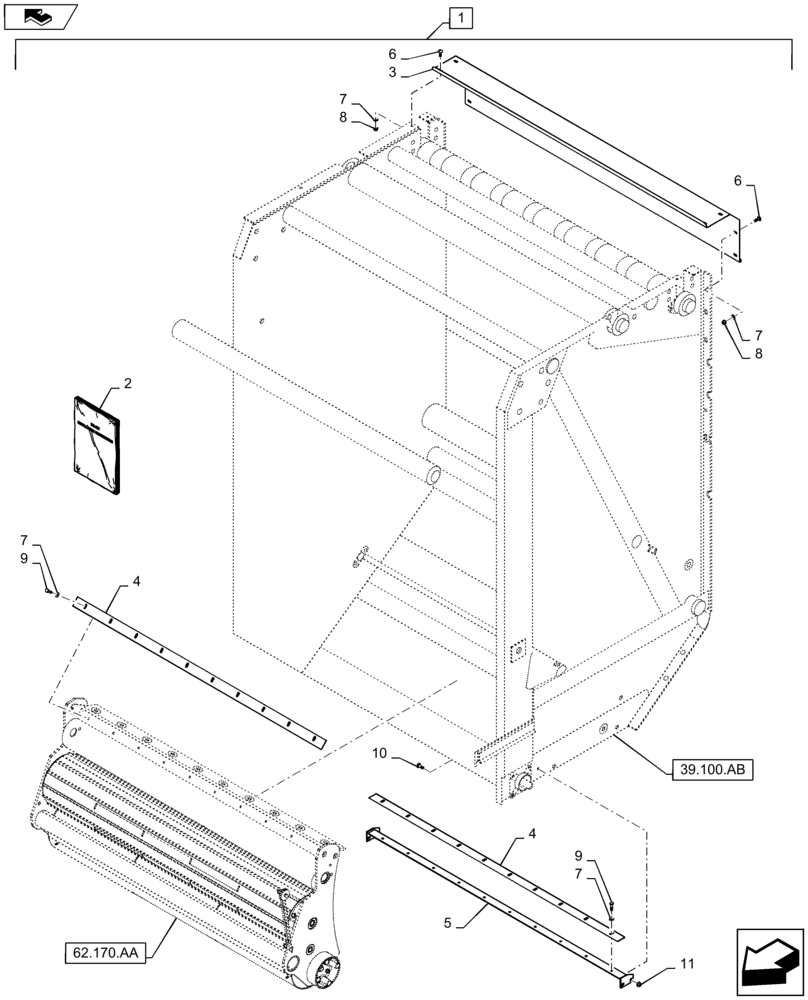 Схема запчастей Case IH RB565 - (88.100.62[04]) - DIA KIT, HIGH MOISTURE (88) - ACCESSORIES