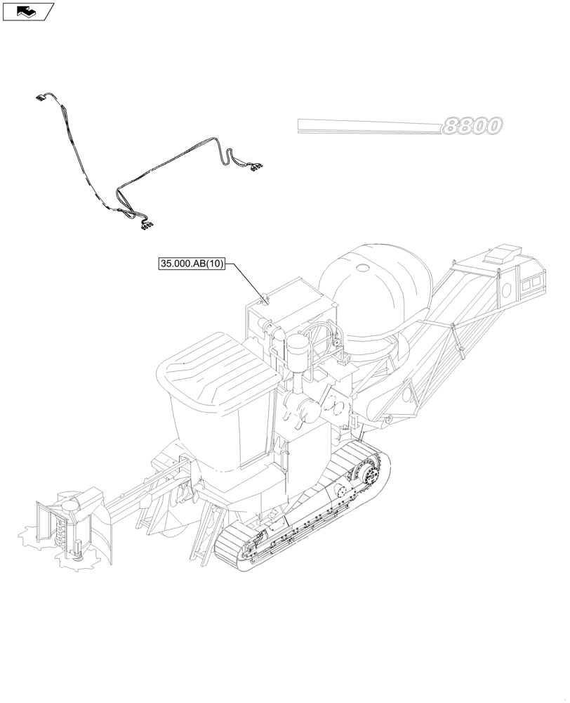Схема запчастей Case IH A8800 - (00.000.35[05]) - PICTORIAL INDEX - HYDRAULIC SYSTEMS (00) - GENERAL & PICTORIAL INDEX