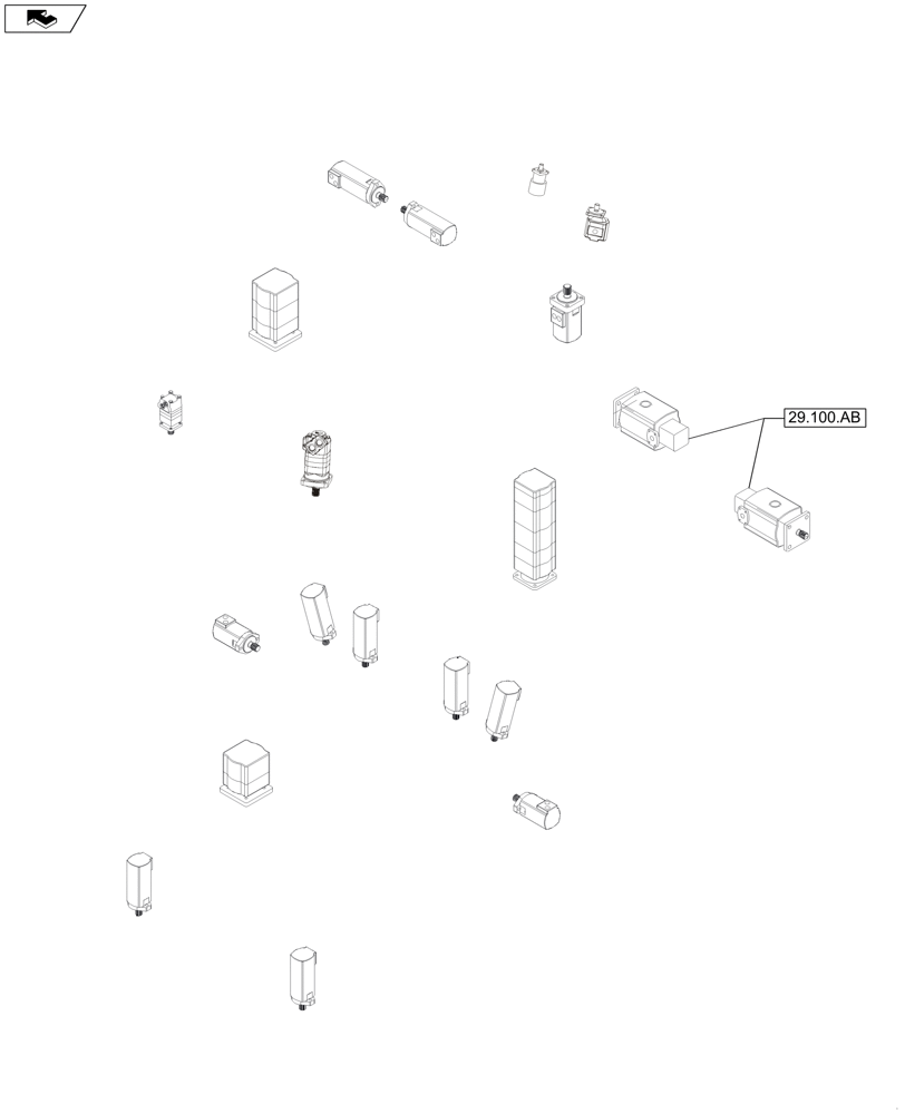 Схема запчастей Case IH A8800 - (29.000.00[01]) - PICTORIAL INDEX - HYDROSTATIC TRANSMISSION (29) - HYDROSTATIC DRIVE