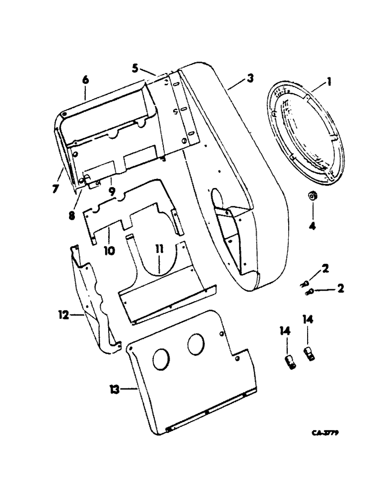 Схема запчастей Case IH DG4D - (K-06) - AIR SHROUDING 