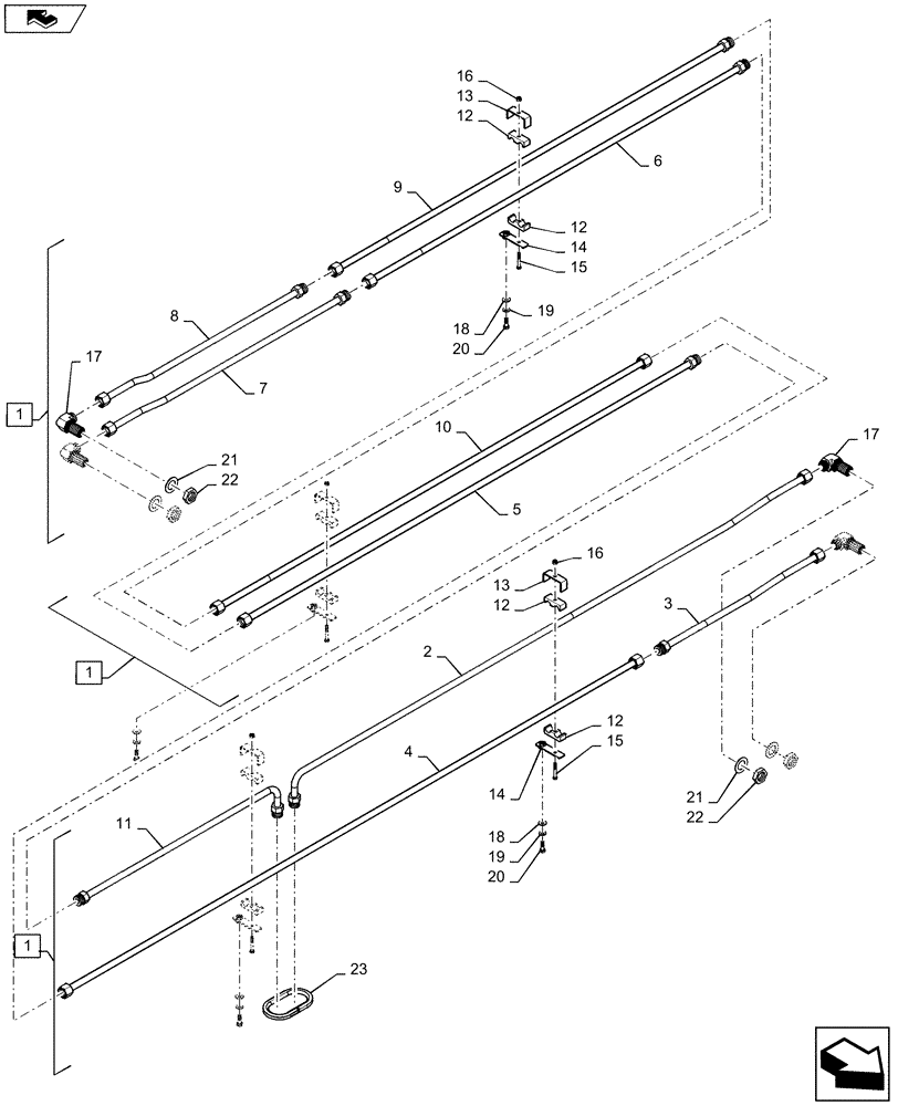 Схема запчастей Case IH 4412-30 - (88.035.01) - DIA, KIT, HYDRAULIC AUGER DRIVE (88) - ACCESSORIES