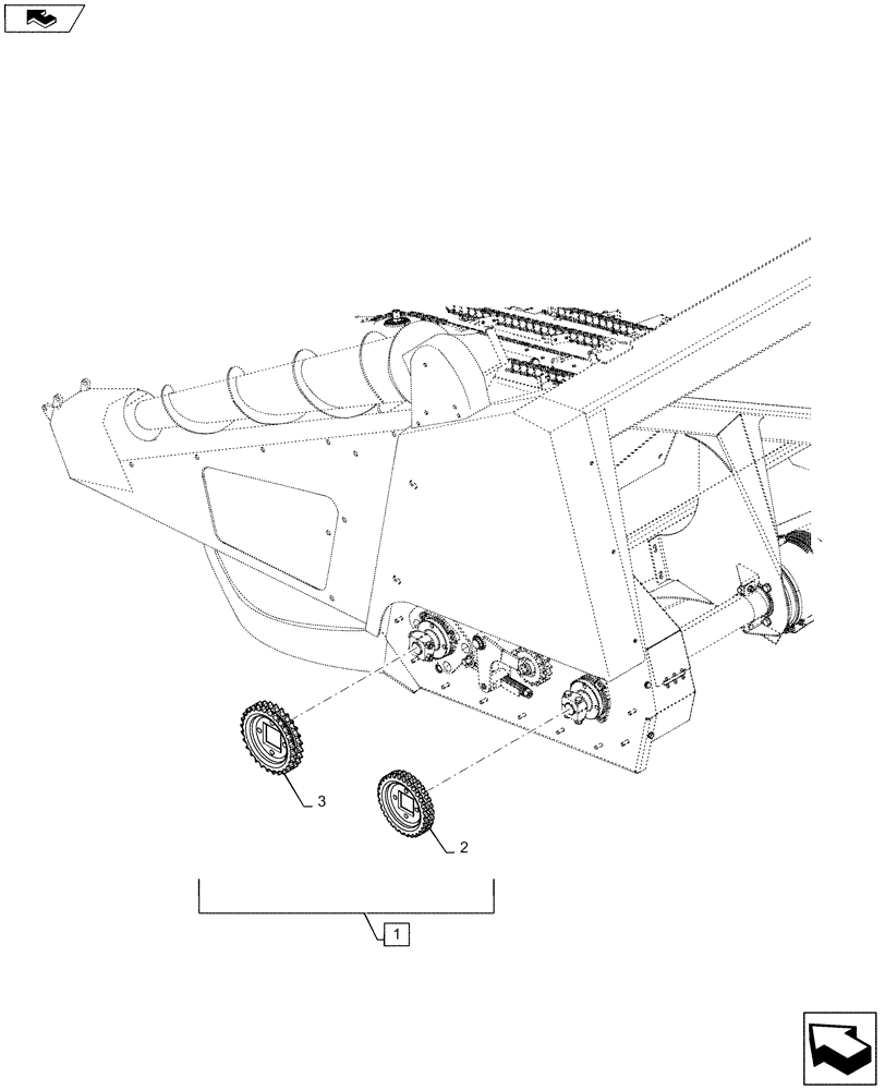 Схема запчастей Case IH 4408-36 - (88.058.04) - DIA, KIT, SPEED REDUCER (88) - ACCESSORIES