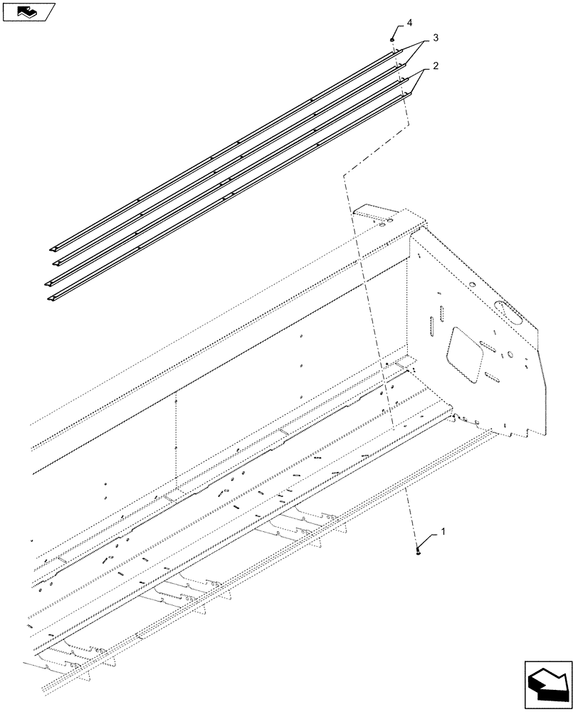 Схема запчастей Case IH 3020-30 - (58.110.02[02]) - THIRD STRIPPER KIT, DD (58) - ATTACHMENTS/HEADERS