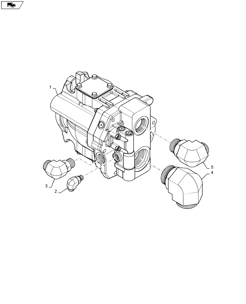 Схема запчастей Case IH 635 - (29.218.03) - AUXILIARY HYDRAULIC PUMP WITH FITTINGS (29) - HYDROSTATIC DRIVE