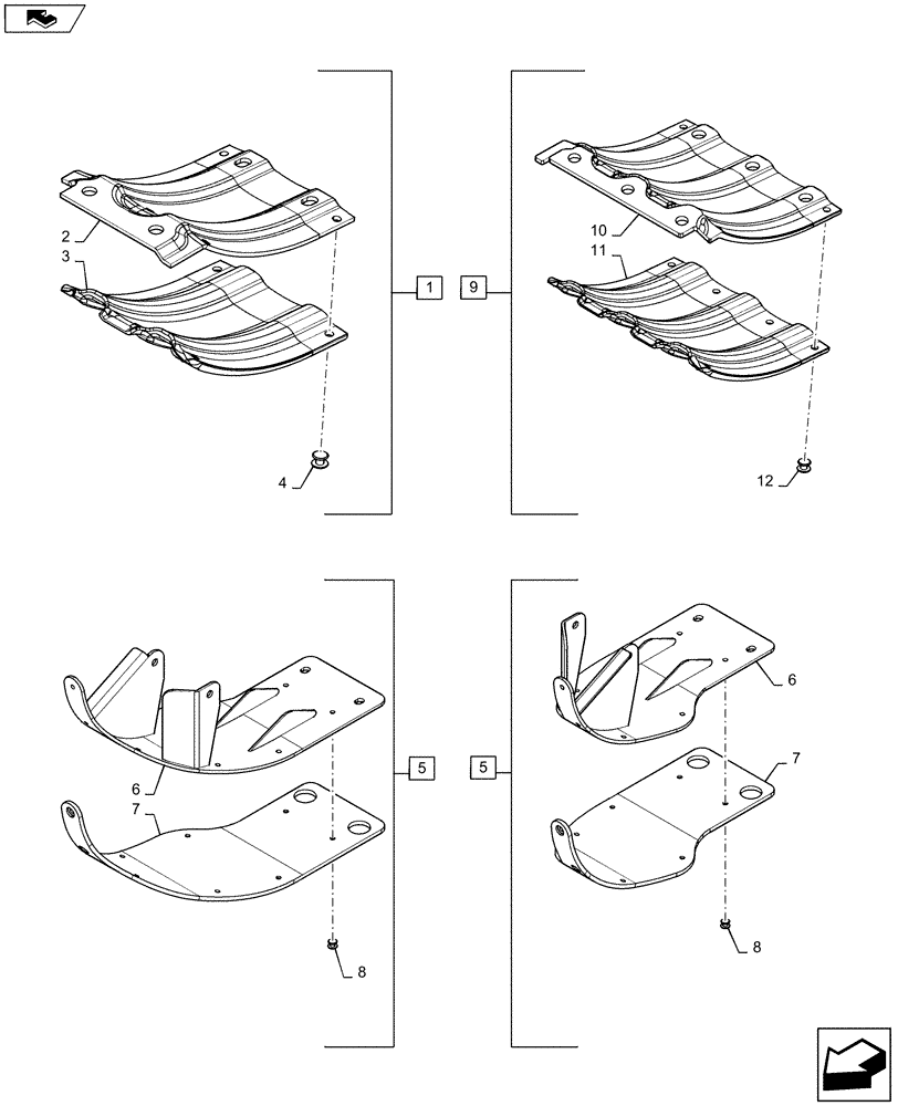 Схема запчастей Case IH 3020-30 - (58.208.04[02]) - SHOE, SKID ASSY, DD RH (58) - ATTACHMENTS/HEADERS