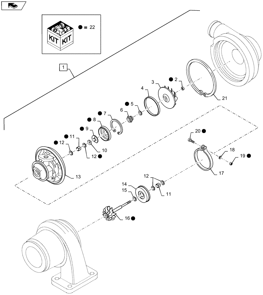 Схема запчастей Case IH RP85 - (10.250.AC[01]) - TURBOCHARGER (10) - ENGINE