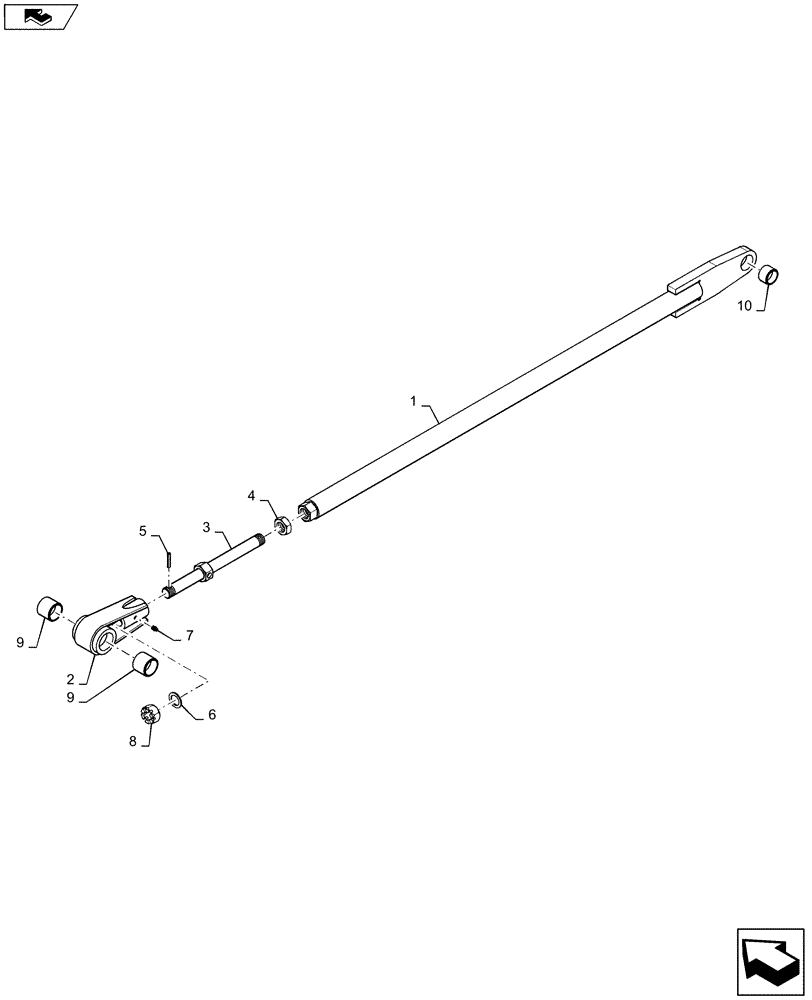 Схема запчастей Case IH 1235 - (39.902.AB[02]) - ADJUSTABLE TENSION LINK FOR 12 ROW 30" (39) - FRAMES AND BALLASTING