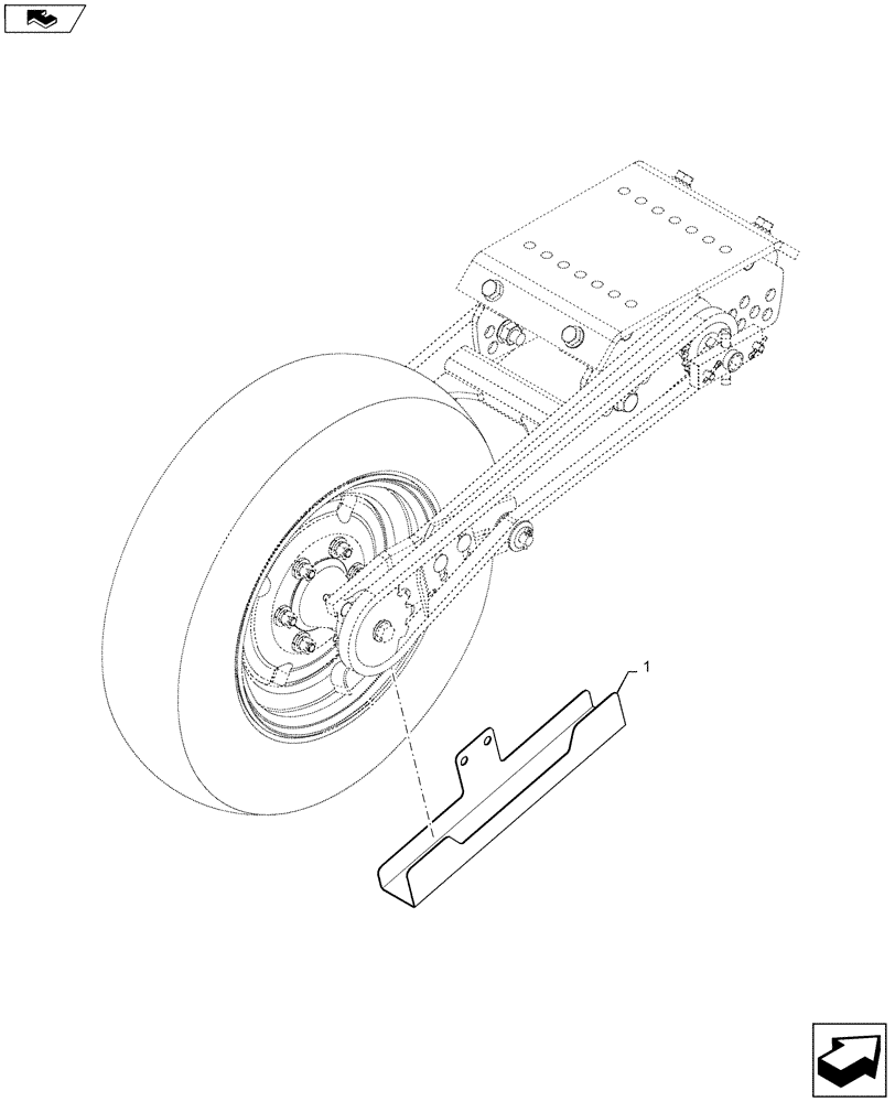 Схема запчастей Case IH 1235 - (61.901.AB[01]) - CHAIN GUARD (61) - METERING SYSTEM