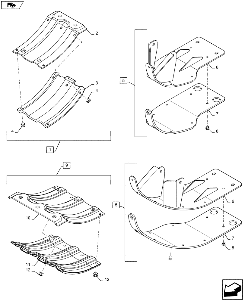 Схема запчастей Case IH 3020-30 - (58.208.04[01]) - SHOE, SKID ASSY, SD/DD NARROW (58) - ATTACHMENTS/HEADERS