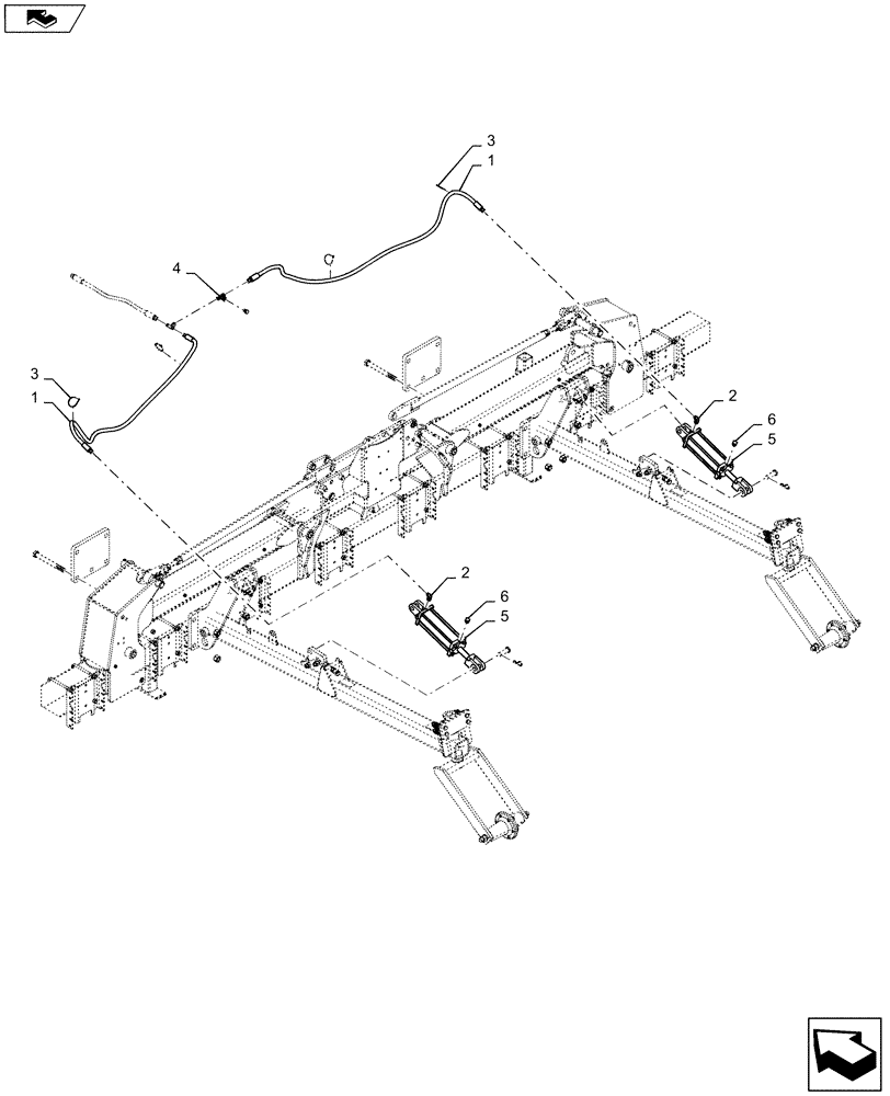 Схема запчастей Case IH 1235 - (35.100.AH[01]) - LIFT ASSIST HYDRAULICS (35) - HYDRAULIC SYSTEMS