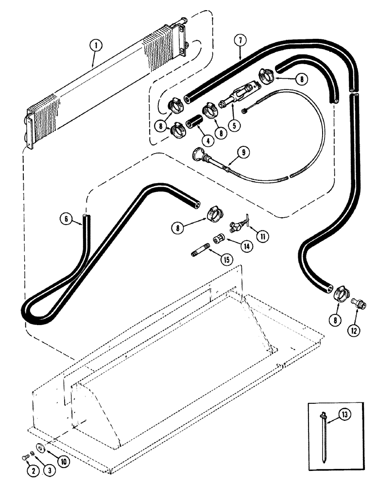 Схема запчастей Case IH 1490 - (P12-1) - CAB, HEATER (10) - OPERATORS PLATFORM/CAB