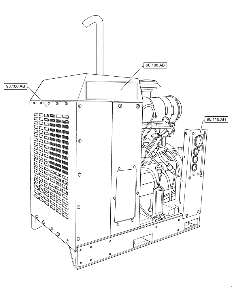 Схема запчастей Case IH RP85 - (00.000.90) - PICTORIAL INDEX - BODYWORK AND DECALS (00) - GENERAL & PICTORIAL INDEX