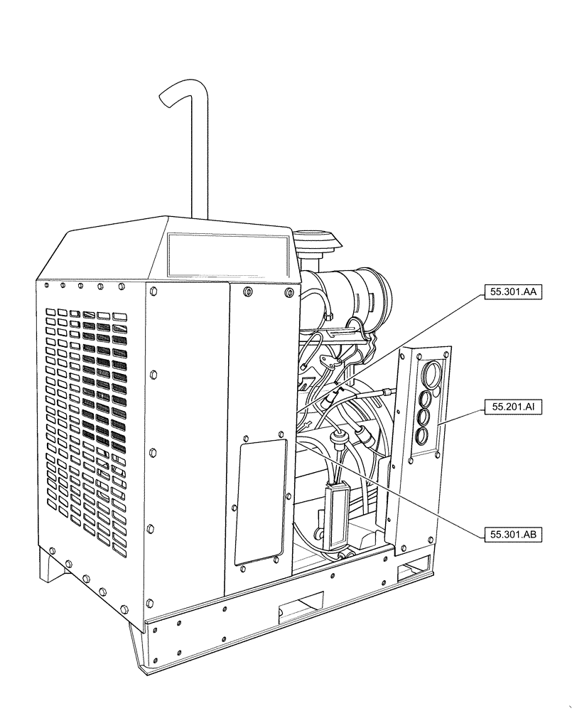 Схема запчастей Case IH RP85 - (00.000.55) - PICTORIAL INDEX - ELECTRICAL SYSTEMS (00) - GENERAL & PICTORIAL INDEX