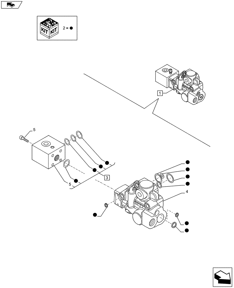 Схема запчастей Case IH PUMA 170 - (33.220.0201[02]) - ABS SYSTEM - TRAILER BRAKE VALVE (UNIVERSAL) - BREAKDOWN (VAR.743978 / 720414) (33) - BRAKES & CONTROLS