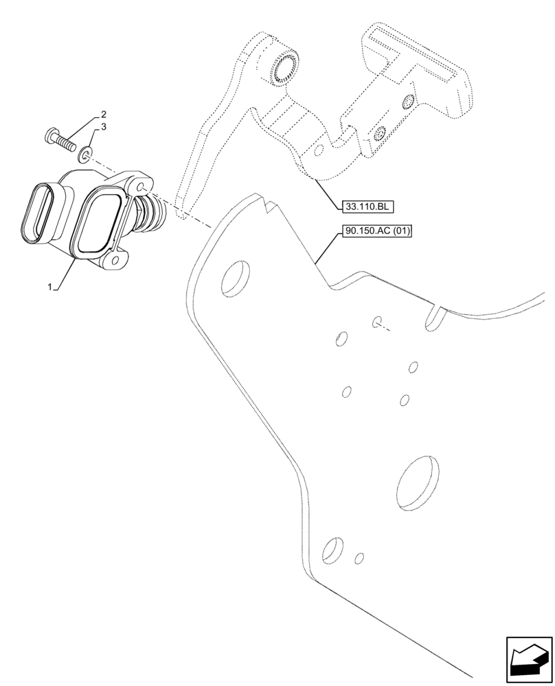 Схема запчастей Case IH FARMALL 65C - (55.618.AI[01]) - VAR - 391286, 743551 - LIMIT SWITCH, BRAKES, PEDAL, W/O CAB (55) - ELECTRICAL SYSTEMS