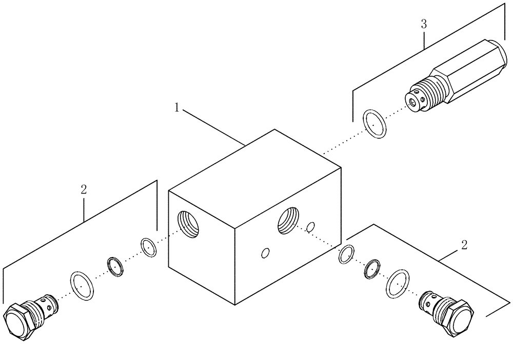 Схема запчастей Case IH LX132 - (08-15) - VALVE ASSEMBLY - MECHANICAL SELF LEVELING RELIEF (08) - HYDRAULICS