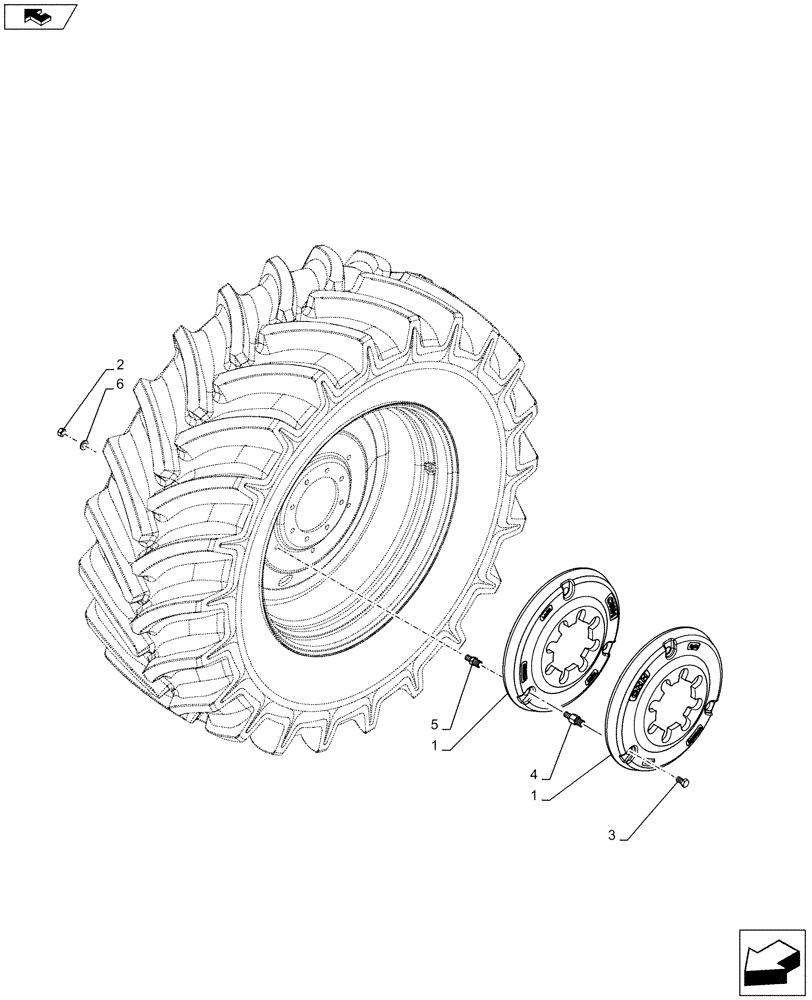 Схема запчастей Case IH FARMALL 105U - (39.140.AL[01A]) - VAR - 330470, 330471 - WHEEL WEIGHT, REAR - BEGIN S/N ZCJR23173 (39) - FRAMES AND BALLASTING