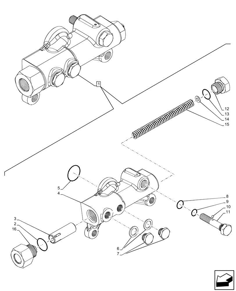 Схема запчастей Case IH FARMALL 75C - (21.100.AN[03]) - VAR - 330069, 333068, 333069, 390068 - TRANSMISSION, VALVE, COMPONENTS (21) - TRANSMISSION