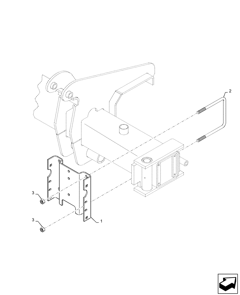 Схема запчастей Case IH 1225 EARLY RISER - (39.902.AA[03]) - HEAD BRACKET (39) - FRAMES AND BALLASTING