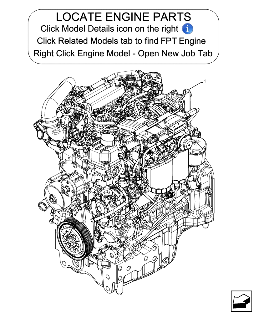 Схема запчастей Case IH FARMALL 65C - (10.001.AD) - VAR - 390321, 391013 - ENGINE, ASSY (10) - ENGINE