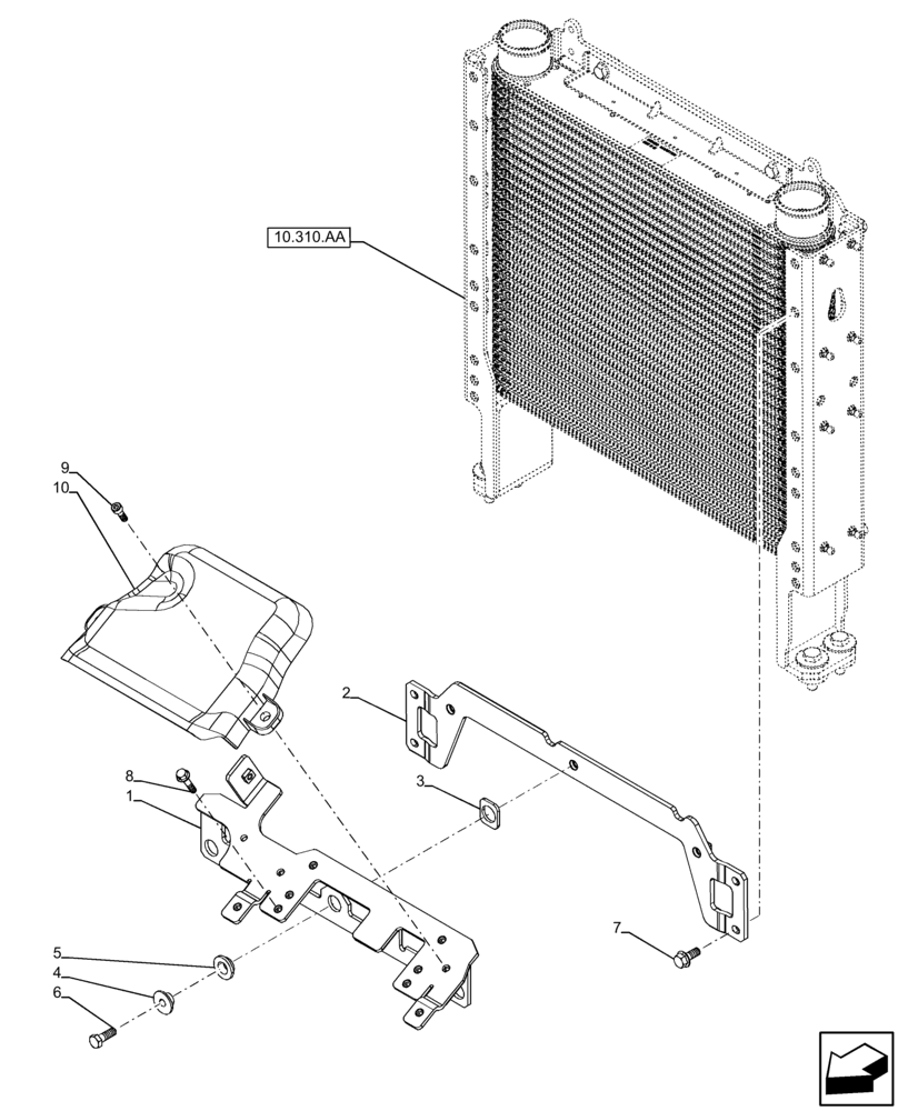 Схема запчастей Case IH FARMALL 85C - (55.015.AA[01]) - VAR - 391013 - ELECTRONIC CONTROL UNIT, SUPPORT (55) - ELECTRICAL SYSTEMS