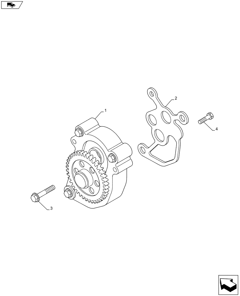 Схема запчастей Case IH F3HFE613G B002 - (10.304.AC[01]) - ENGINE OIL PUMP (10) - ENGINE