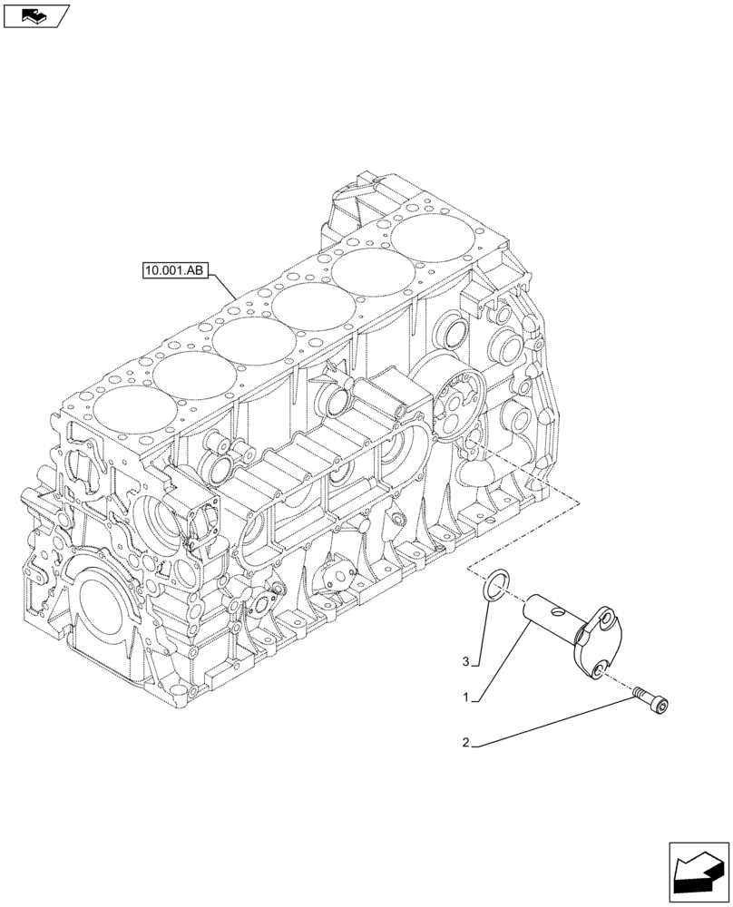 Схема запчастей Case IH F3HFE613B B002 - (10.304.AM) - PRESSURE CONTROL VALVE (10) - ENGINE