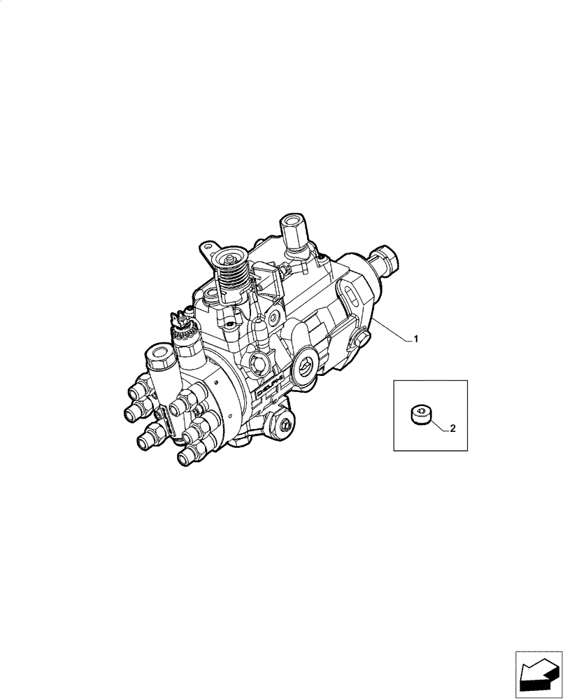 Схема запчастей Case IH F4CE0654B B601 - (10.218.AR[01]) - INJECTION PUMP (10) - ENGINE