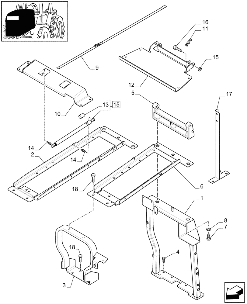 Схема запчастей Case IH MAXXUM 110 - (1.83.0[03B]) - HOOD - D7133 (08) - SHEET METAL