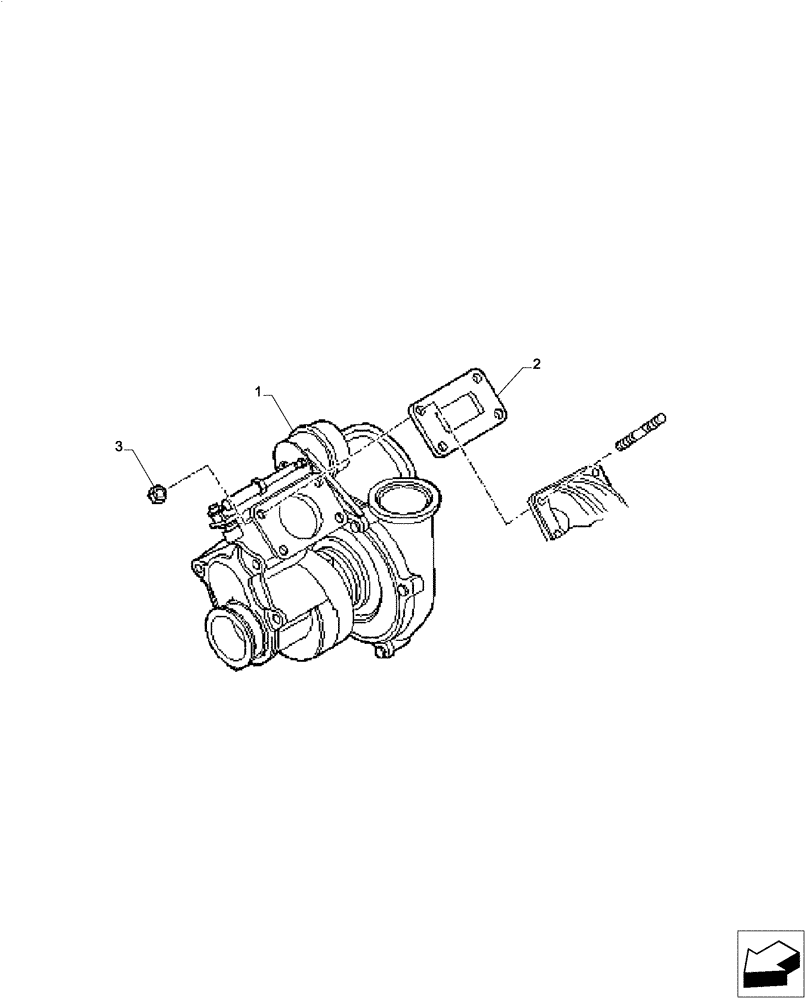 Схема запчастей Case IH F4CE0654B B601 - (10.250.AC) - TURBOCHARGER (10) - ENGINE