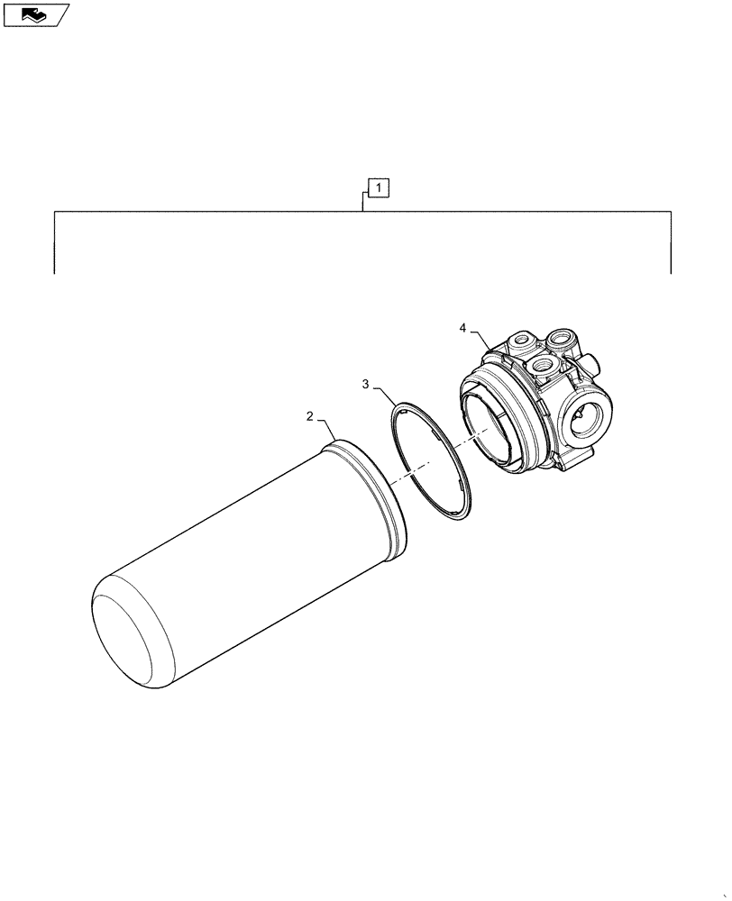 Схема запчастей Case IH WD1903 - (35.105.AD) - FILTER ASSY, HYDRAULIC OIL (35) - HYDRAULIC SYSTEMS